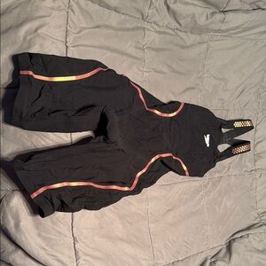Speedo Black and Gold One Piece Swimsuit